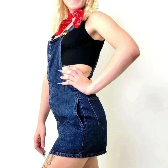 F21 Denim Jean Skirtalls / Overalls - S - Picture 5 of 8